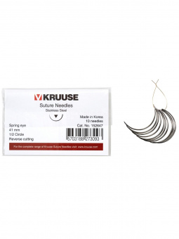KRUUSE набор режущих хирургических игл 41 мм (1/2) 10 шт.