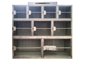 ТД ВЕТ Модуль клеток из полипропилена, 3х ярусный из 9 клеток 2/3/4, 2000х700(600)х1950(2100) мм