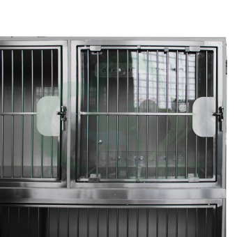 ТД ВЕТ Модуль из 7 клеток из полипропилена,1700х500х1770(1880)h с колесами