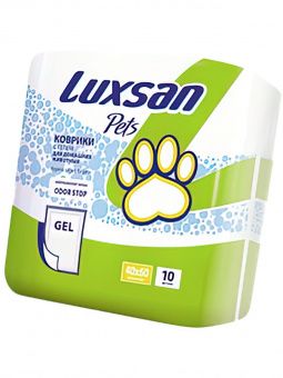 Коврики (пеленки) LUXSAN Premium GEL для животных 40х60, 10 шт