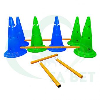 ТД ВЕТ Набор для кавалетти, 3 снаряда, 1310х300х510h