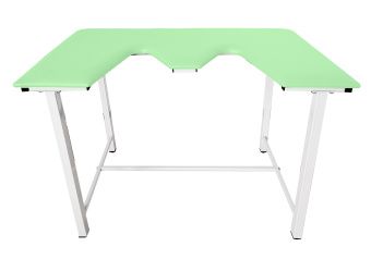 ТД ВЕТ Стол ветеринарный СВУ-5 для УЗИ, 1320x720x900, каркас белый, зеленая обивка