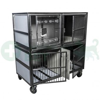 ТД ВЕТ Модуль клеток из нерж. стали, 2х ярусный из 4 клеток 2/2, 1200х600х1260h