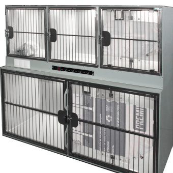 ТД ВЕТ Модуль клеток из полипропилена, 2х ярусный из 5 клеток 2/3, 1800х700(600)х1500(1660)h